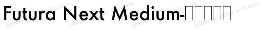 Futura Next Medium字体转换